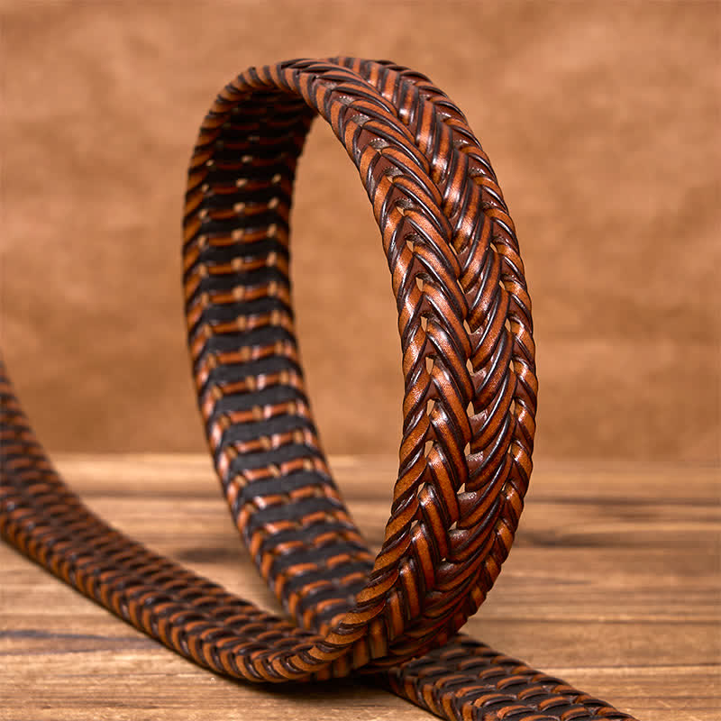oliver | men's braided leather belt