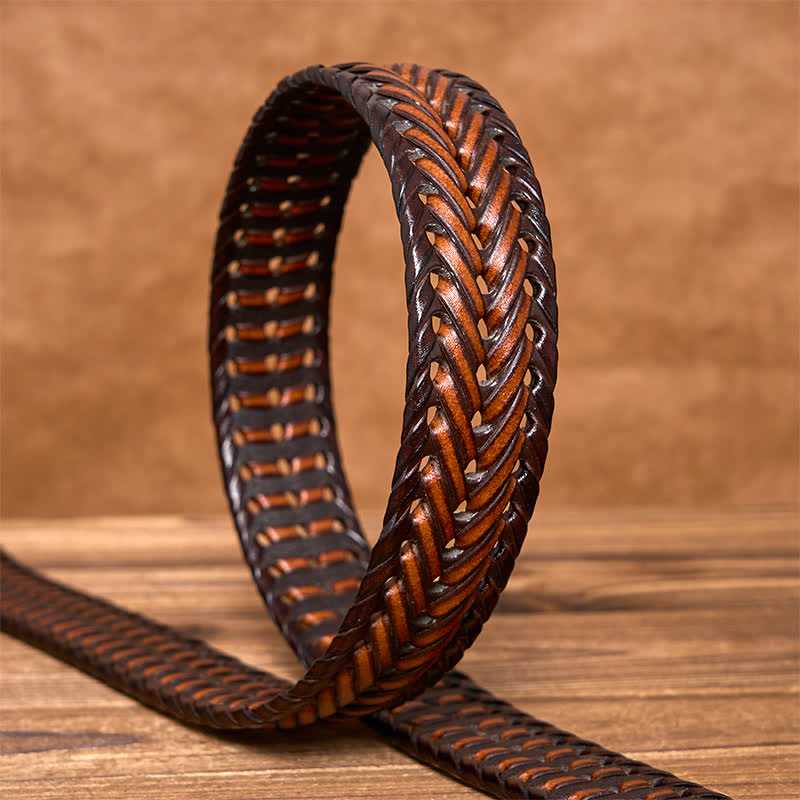 oliver | men's braided leather belt