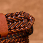 oliver | men's braided leather belt