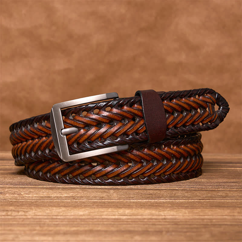 oliver | men's braided leather belt