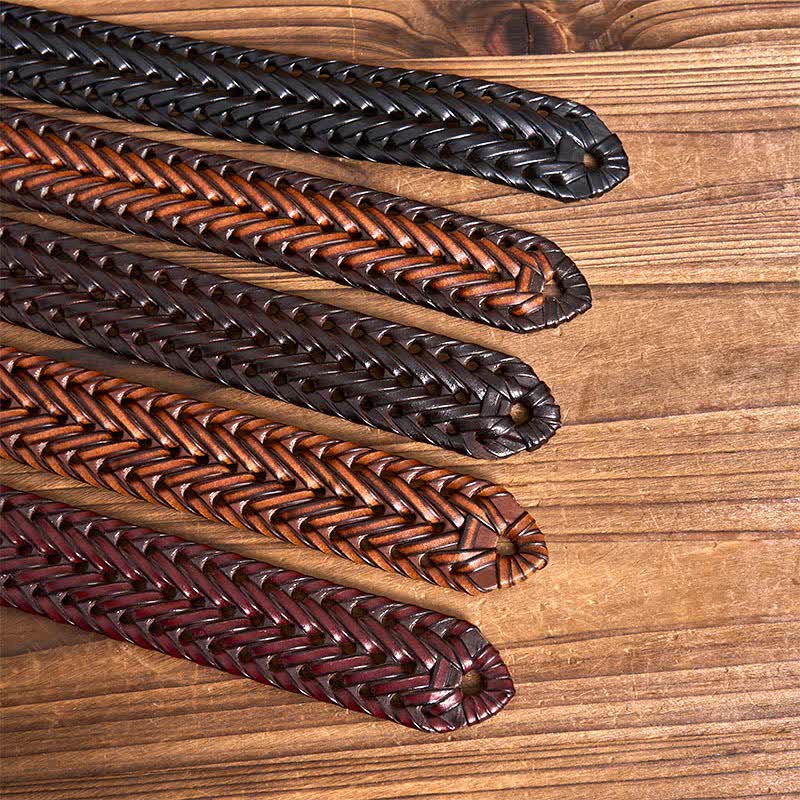 oliver | men's braided leather belt