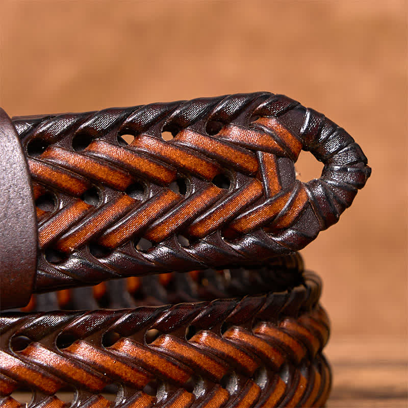 oliver | men's braided leather belt