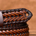 oliver | men's braided leather belt