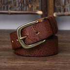 oscar | men's snakeskin grain leather belt