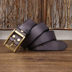 oscar | men's stud detail leather belt