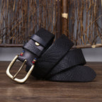 oscar | men's snakeskin grain leather belt