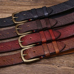 oscar | men's snakeskin grain leather belt