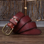 oscar | men's snakeskin grain leather belt