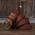 oscar | men's snakeskin grain leather belt