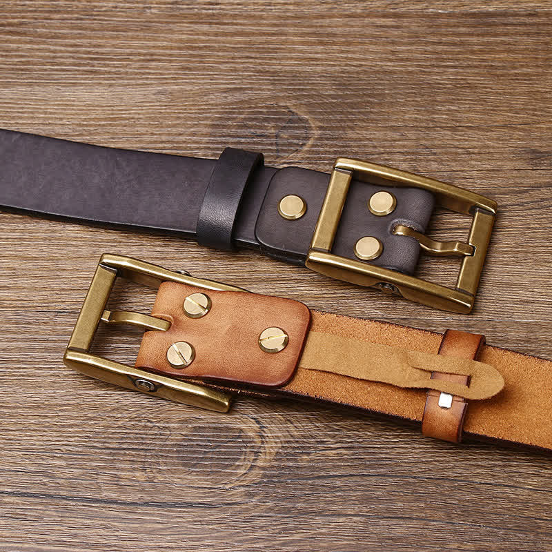 oscar | men's stud detail leather belt